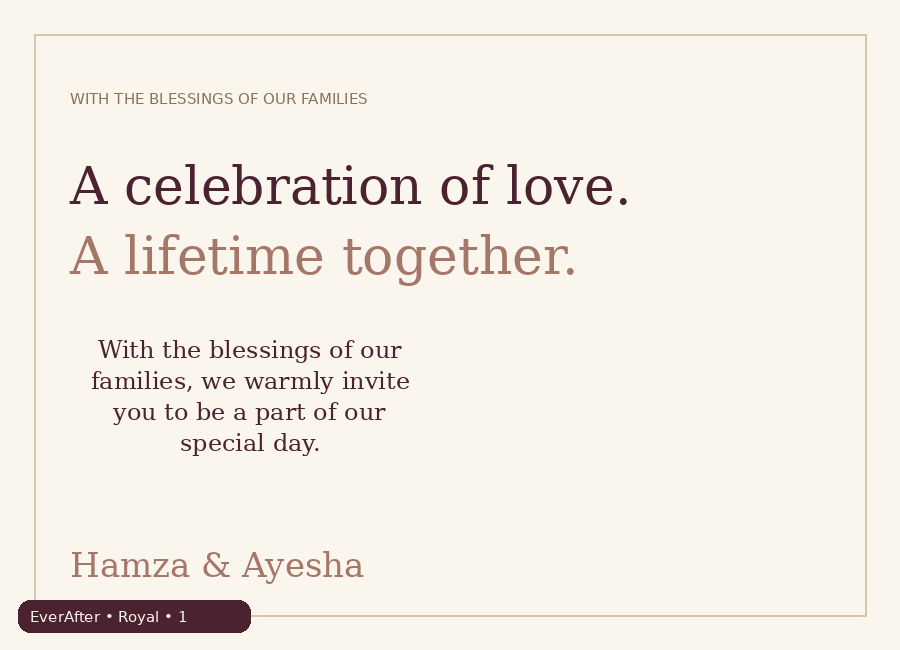 Hamza & Ayesha — photo 1